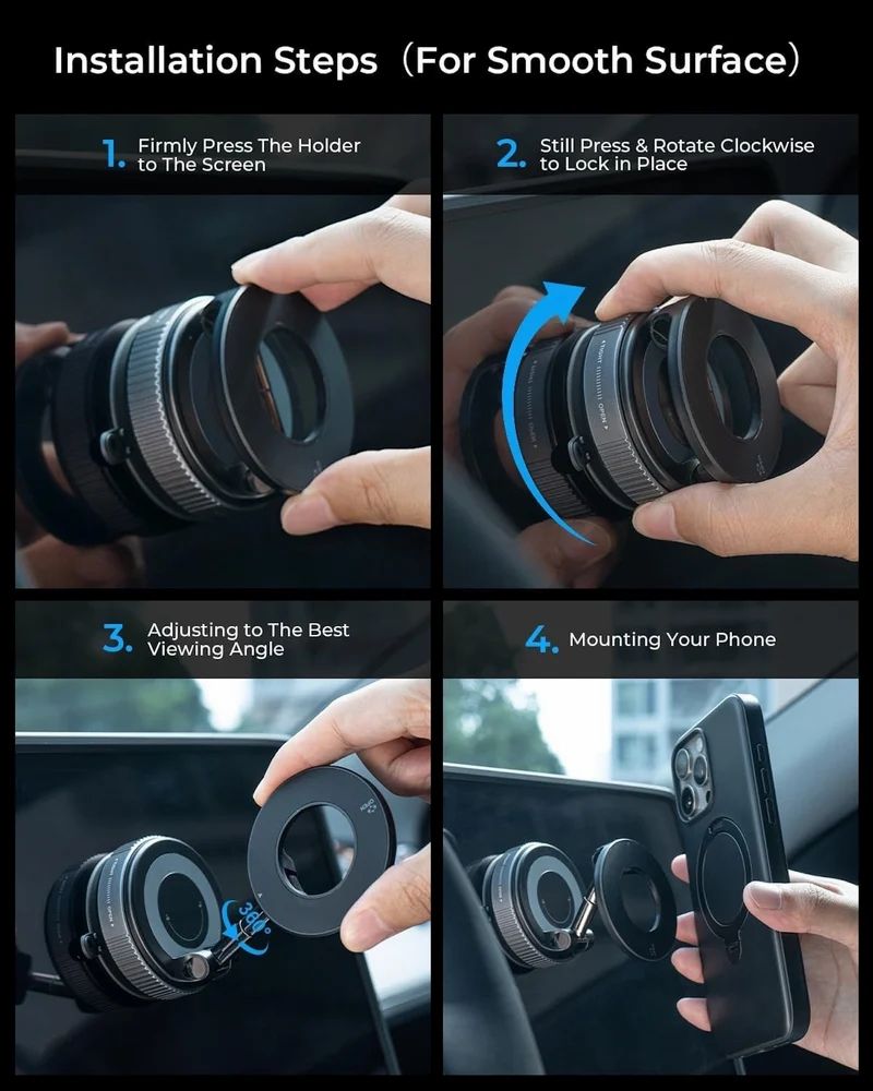 K007 Magnetic Phone Holder Magnetic Car Phone Holder 360 Extendable Magnetic Phones Holder
